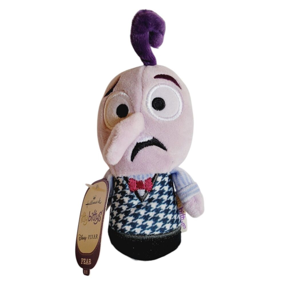Hallmark Itty Bittys FEAR Disney Pixar Inside Out Plush Toy Tags 5.5" High New